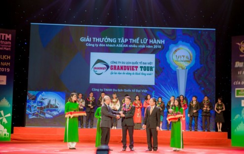 Giải Thưởng Công Ty Lữ Hành Đón Nhiều Khách ASEAN Nhất Năm 2018