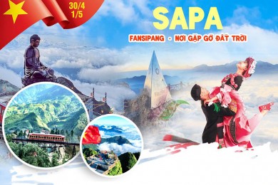 Tour Sapa - Hàm Rồng -Fansipan - Cầu Kính Rồng Mây 3 Ngày 2 Đêm Lễ 30/4-1/5