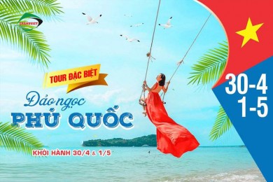Tour Du Lịch Phú Quốc 4 Ngày 3 Đêm Lễ 30/4-1/5  (Bay Vietjet Air)